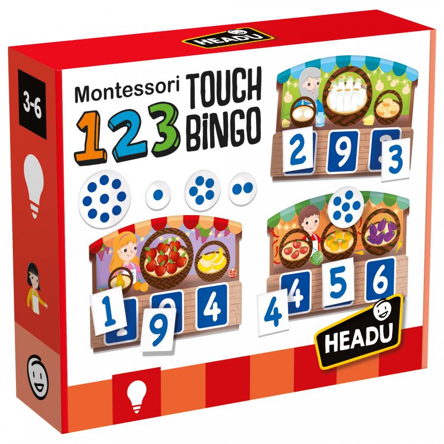  123 Montessori Touch Bingo Multicoloured it21109 headu 