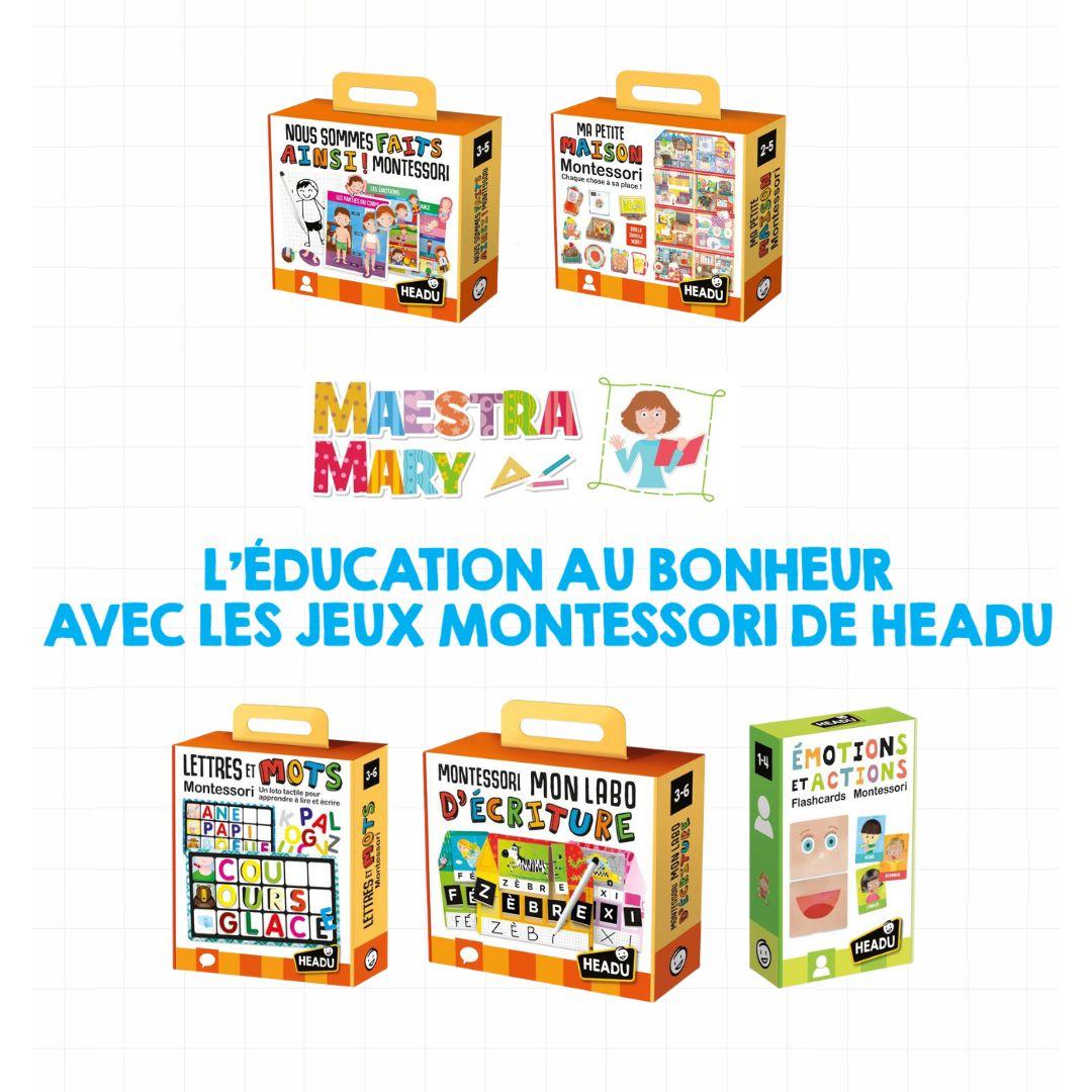 L'éducation au bonheur avec les jeux Montessori de HEADU -  - FR