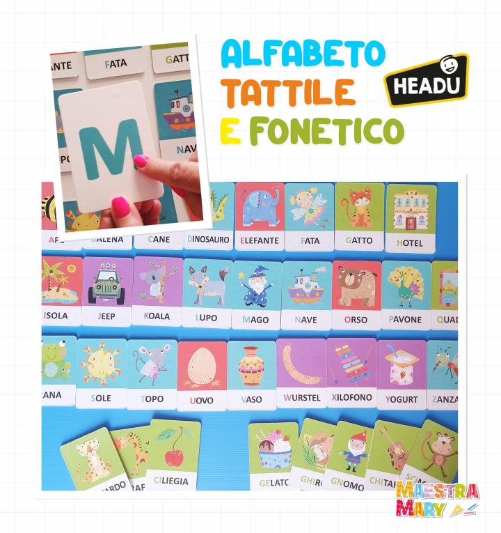 Maestra Mary - Alfabeto Tattile e Fonetico Montessori